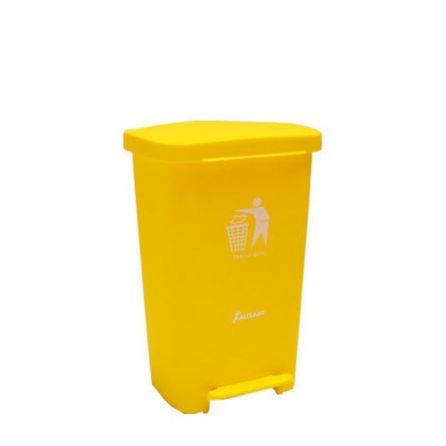 XDL-30D-3 Industrial Garbage Plastic Dustbin Yellow 30Liter