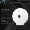 TH-501 Wall Mounted Round Tissue Dispenser
