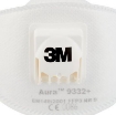 3m Aura 9332 plus FFP3 Chemical Disposable Particulate Respirator Face Mask With Filter