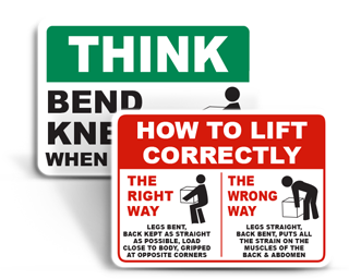 Picture for category Lifting Safety Signs
