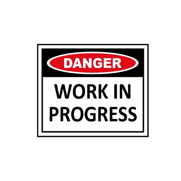 Picture of CS-907 Danger work in progress sign