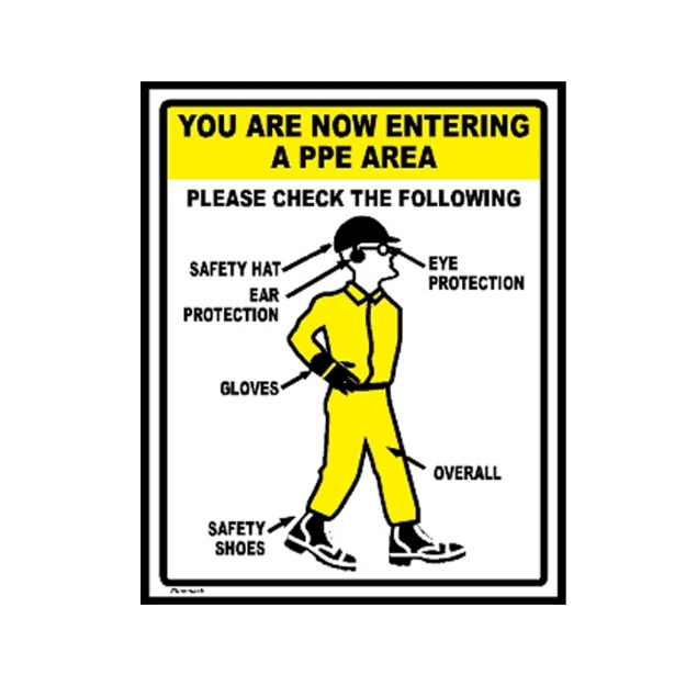 Picture of CS-929 You Are Now Entering A PPE Area Sign