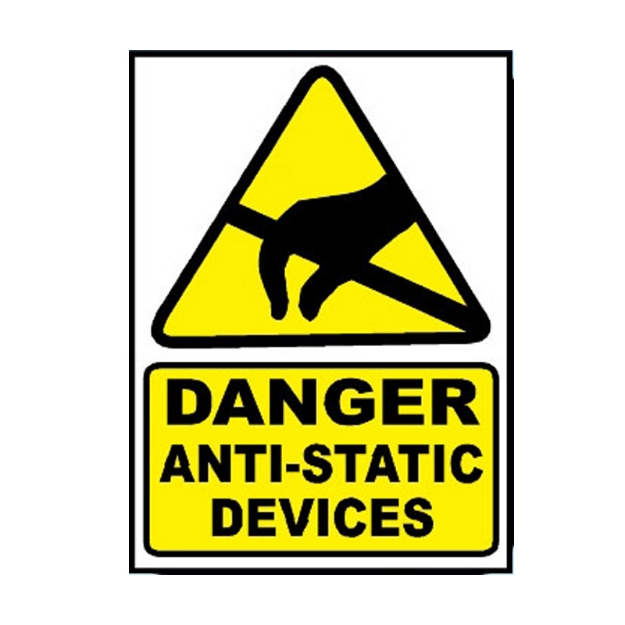 Picture of MW-505 Danger Anti-Static Devices Sign