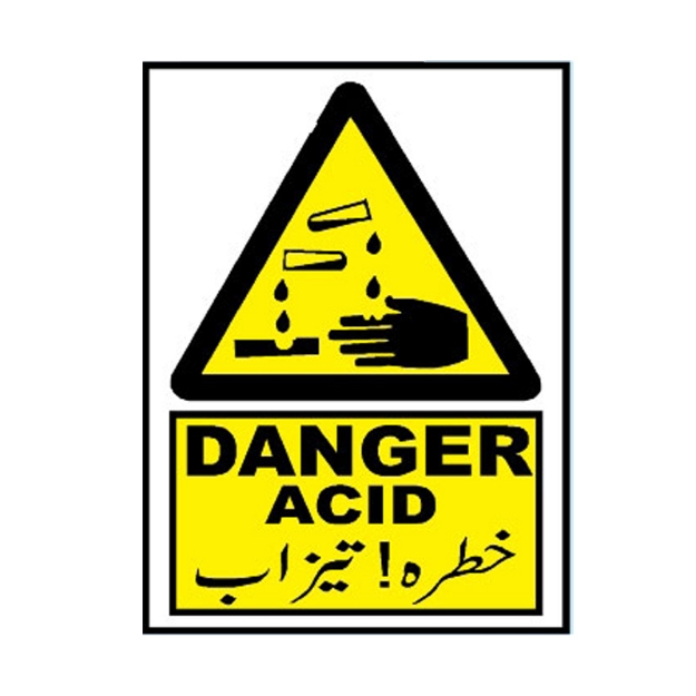 MW-532 Danger Acid Sign