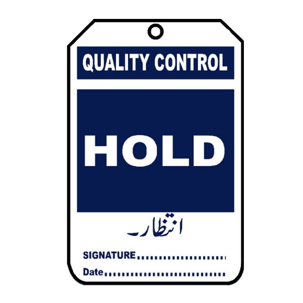 Picture of NT-1104 Quality Control Hold Tag