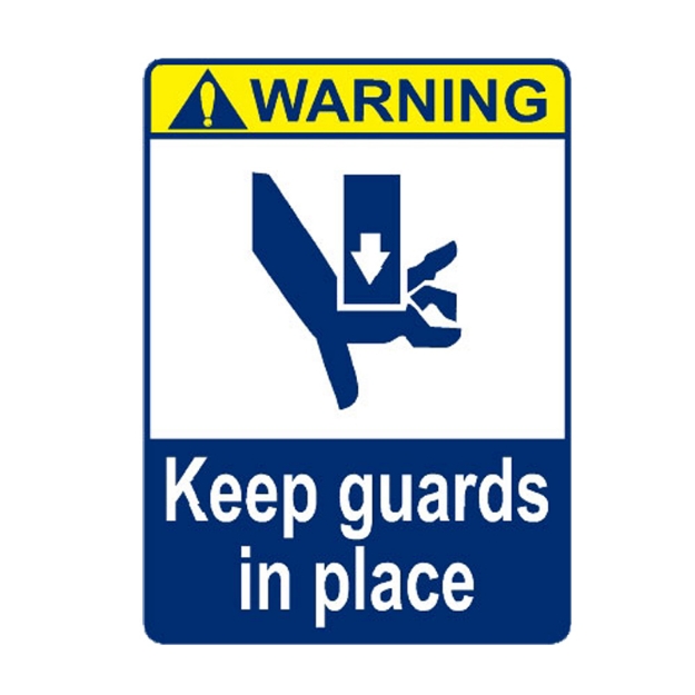 Picture of MPS-771 Warning Keep Guards In Place Sign