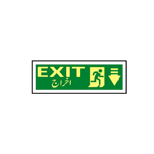 Picture of ME-119 Exit Sign ( arrow down)