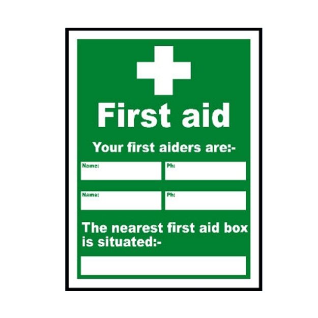 Picture of MS-807 First Aid Guide Sign