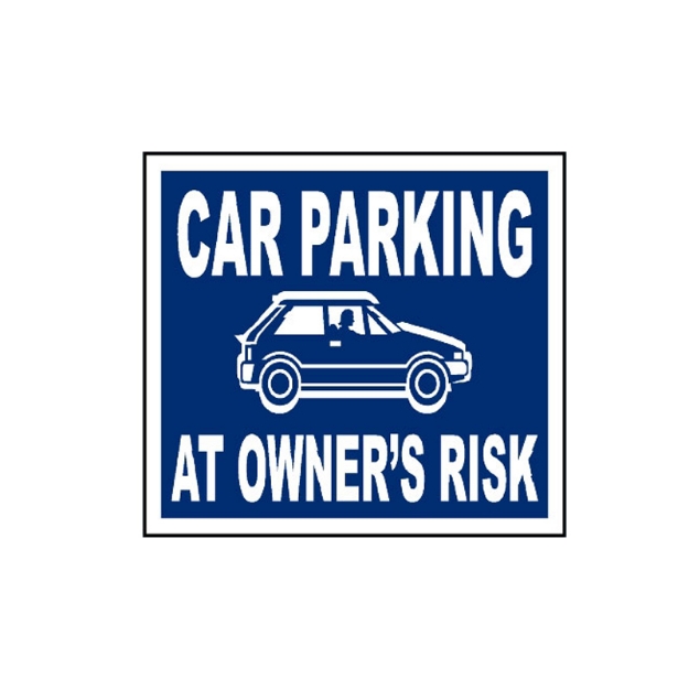 Picture of MP-431 Car Parking At Owners Risk Sign