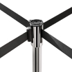 Retractable Queue Pole Crowd Control Barrier Stainless Steel Stanchion with Belt