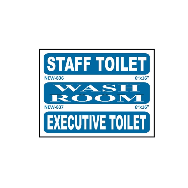 Picture of NEW-836 Staff Toilet Sign