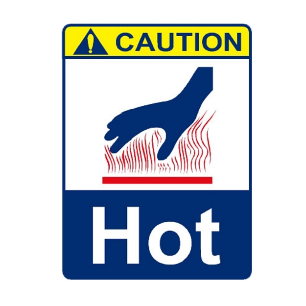 Picture of MPS-769 Caution Hot Sign