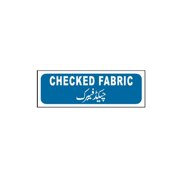 Picture of MTS-78 Checked Fabric Sign