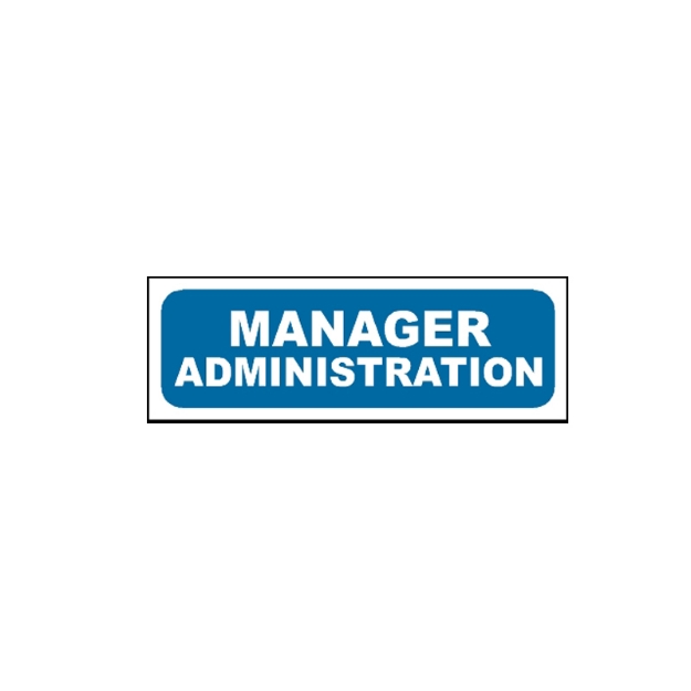 Picture of MTS-153 Manager Administration Sign