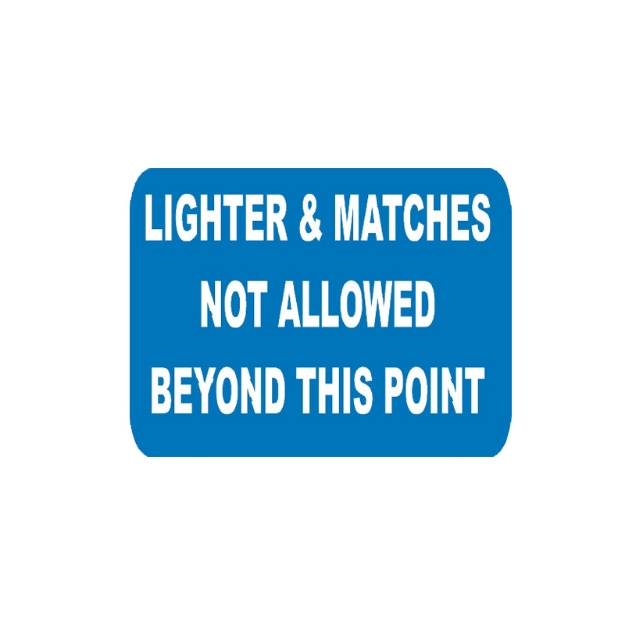 Picture of NEW-1005 Lighter And Matches Not Allowed Beyond This Point