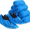 Disposable Polypropylene PE Waterproof Blue Shoes Cover