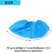 Disposable Polypropylene PE Waterproof Blue Shoes Cover