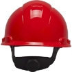 3M H-705R Hard Hat Helmet with 4-Point Ratchet Suspension & Uvicator