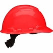 3M H-705R Hard Hat Helmet with 4-Point Ratchet Suspension & Uvicator
