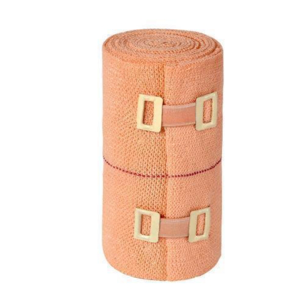 Medical Elastic Cotton Crepe Compression Bandage for Wound Dressing and Support