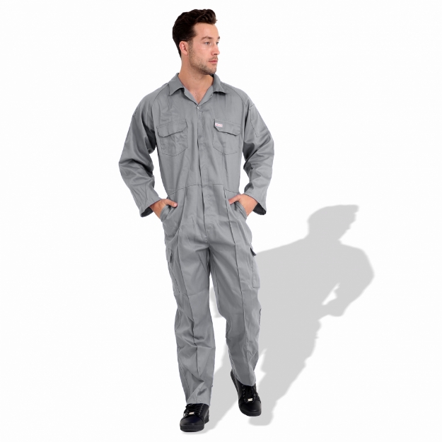 General Workwear P989BL Cotton And Polyester Road Clothing Hi Vis Safety Reflective Coveralls