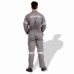 Prime Captain R991 Twill Cotton Fabric 200 GSM Overall Safety General Workwear With Grey Reflective Cloth