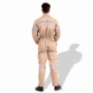 Prime Captain R991 Twill Cotton Fabric 200 GSM Overall Safety General Workwear With Grey Reflective Cloth