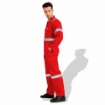 Prime Captain R991 Twill Cotton Fabric 200 GSM Overall Safety General Workwear With Grey Reflective Cloth