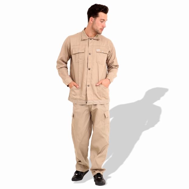Prime Captain CP1200 Fabric Cotton Pre - Shrunk European Elegance Safety Coverall