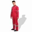 Prime Captain D592 Cotton Fabric 240 GSM Doha Elegance Safety Coverall With Grey Reflective Cloth