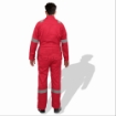 Prime Captain D592 Cotton Fabric 240 GSM Doha Elegance Safety Coverall With Grey Reflective Cloth