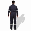 Prime Captain D592 Cotton Fabric 240 GSM Doha Elegance Safety Coverall With Grey Reflective Cloth
