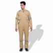 Prime Captain D592 Cotton Fabric 240 GSM Doha Elegance Safety Coverall With Grey Reflective Cloth