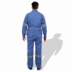 Prime Captain D592 Cotton Fabric 240 GSM Doha Elegance Safety Coverall With Grey Reflective Cloth	