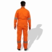 Prime Captain D592 Cotton Fabric 240 GSM Doha Elegance Safety Coverall With Grey Reflective Cloth	