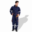Prime Captain EUPS Fabric 240 GSM European Elegance Safety Coverall With White Reflective Cloth