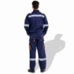 Prime Captain EUPS Fabric 240 GSM European Elegance Safety Coverall With White Reflective Cloth