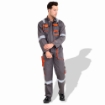 Prime Captain EUC280GY Fabric 280 GSM European Elegance Safety Coverall With Grey Reflective Cloth