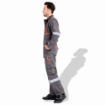 Prime Captain EUC280GY Fabric 280 GSM European Elegance Safety Coverall With Grey Reflective Cloth