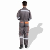 Prime Captain EUC280NV Cotton Fabric 280 GSM European Elegance Safety Coverall With Grey Reflective Cloth