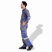 American 110 RBG Fabric 240 GSM European Elegance Safety Coverall With Blue Reflective Cloth