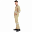 Flame Retardant F1023 Cotton Pre Shrink 240 GSM Coverall With Reflective Tape