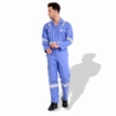 Flame Retardant F1023 Cotton Pre Shrink 240 GSM Coverall With Reflective Tape