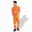 Flame Retardant F1023 Cotton Pre Shrink 240 GSM Coverall With Reflective Tape