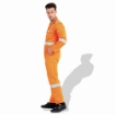 Flame Retardant F1023 Cotton Pre Shrink 240 GSM Coverall With Reflective Tape