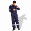 Prime Captain FRPS300 Flame Retardant Cotton 300GSM Safety Coverall With Grey Reflective Cloth