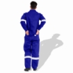 Prime Captain FRPS300 Flame Retardant Cotton 300GSM Safety Coverall With Grey Reflective Cloth