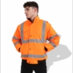 General Workwear FP1657 Polyester Road Clothing Hi Vis Safety Reflective Waterproof Coveralls