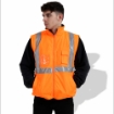 Fluorescent Parka FP1652 Road Clothing Hi Vis Safety Reflective Rain Coat Waterproof Jacket