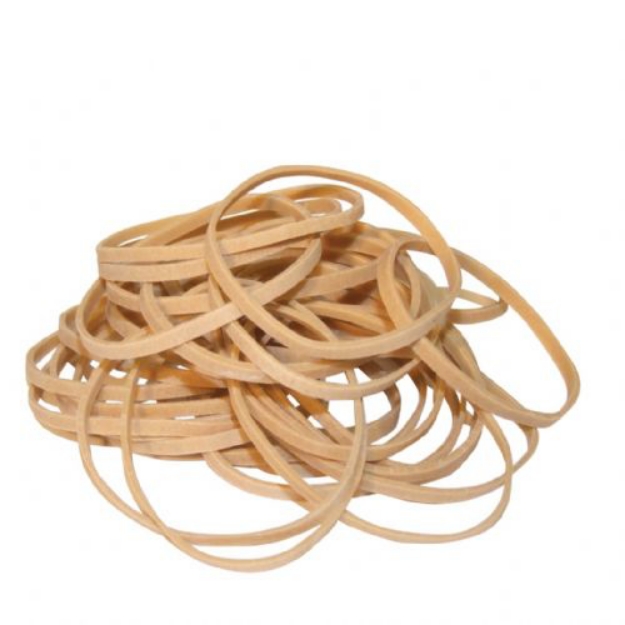 Picture of Basic Assorted Sizes Off White Color Rubber Bands (Price / kg)